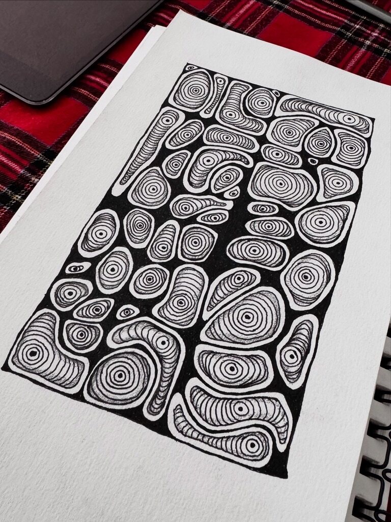 Rings — ink on paper